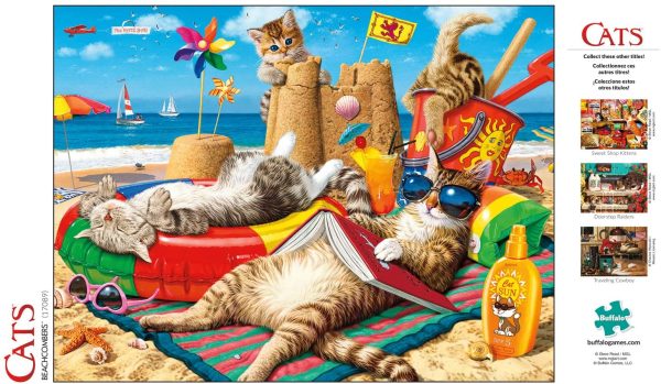 Buffalo Games-Cats Collection-Beachcombers-750 Piece Jigsaw Puzzle - Image 5