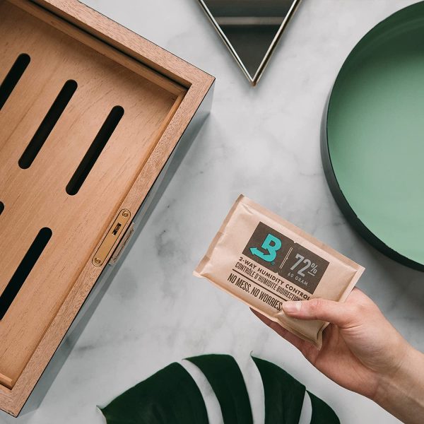 Boveda 72% RH 2-Way Humidity Control ?C Restores & Maintains Humidity ?C All In One Solution For Humidification- Patented Technology for Cigar Humidors ?C Convenient & Versatile - 4 Count Resealable Bag - Image 5