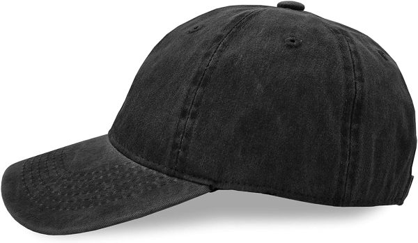 UltraKey Washed Cotton Sport Outdoor Sun Baseball Cap Hip hop Casual Hat Snapback - Image 3