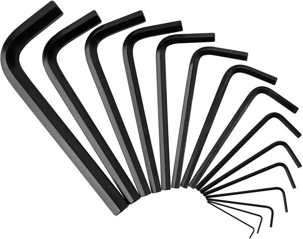 Allen Wrench Hex Key Set, 30-Piece, (0.028-3/8 inch,0.7-10mm)