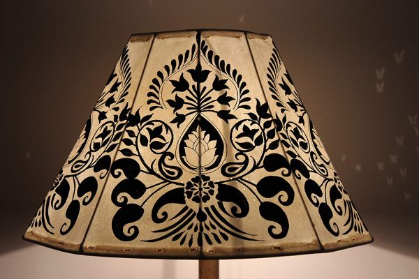 Vintage Inspired Lamp shade| Handmade Lamp shade| Table Lampshade | Lampshade H-10, W-16 inches - Image 4