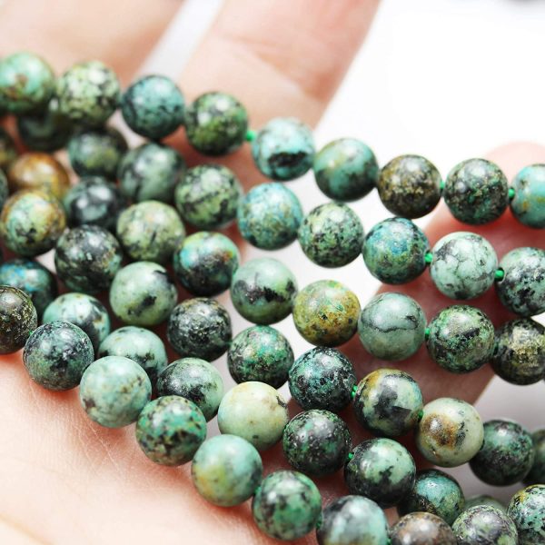 Natural Gemstone Beads for Making Jewellery Turquoise Jewelry Energy Healing Crystals Jewelry Chakra Crystal Jewerly Beading supplies Africa Turquoise 4mm 15.5inch About 90-100 Beads