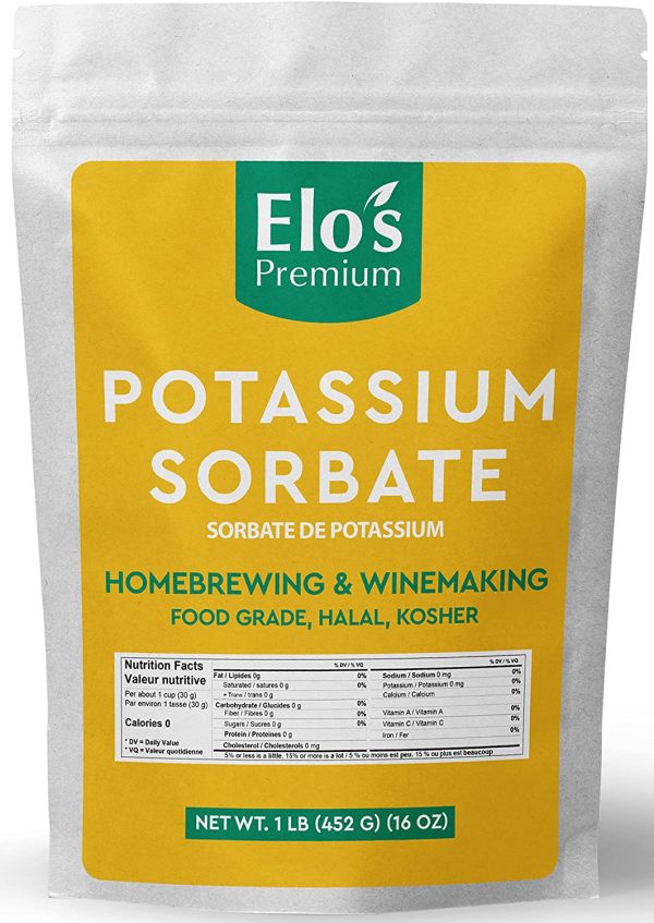 Potassium Sorbate (1LB/ 452g) by Elo??s Premium, Food Grade Great for Winemaking, Cooking and General Use, Packaged in Canada, Can Be Used As Preservatives - Image 2