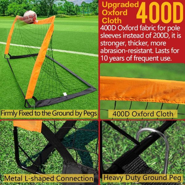 Soccer Net Kids Mini Soccer Goal for Backyard Training 6'??3', 1 Pack