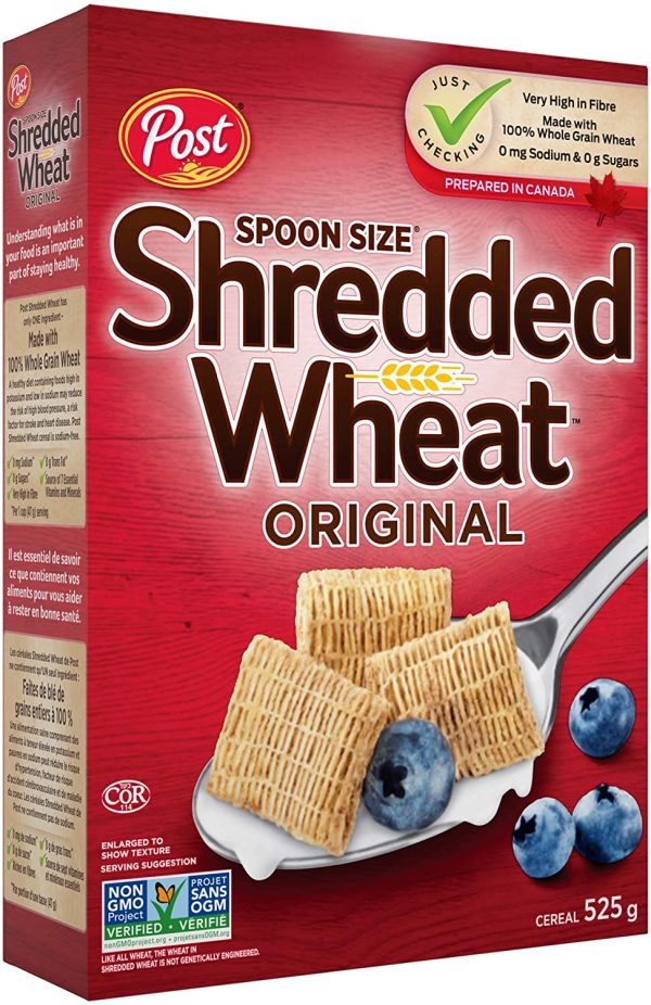 Post Spoon Size Shredded Wheat Original Cereal, 525g