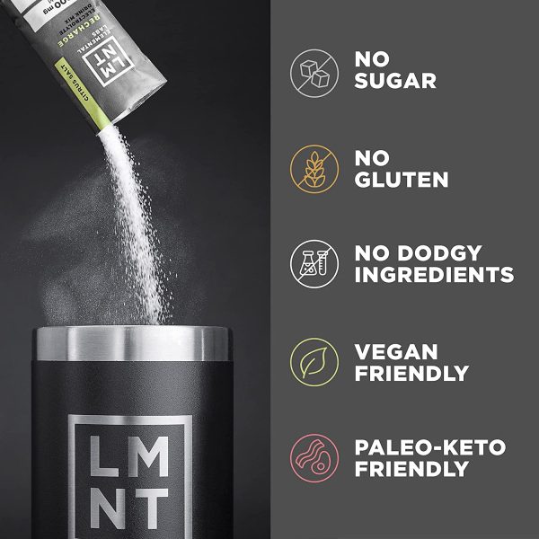 LMNT Electrolyte Drink Mix | Hydration Powder | Keto & Paleo | No Sugar, No Artificial Ingredients | Variety Pack | 12 Stick Packs - Image 7