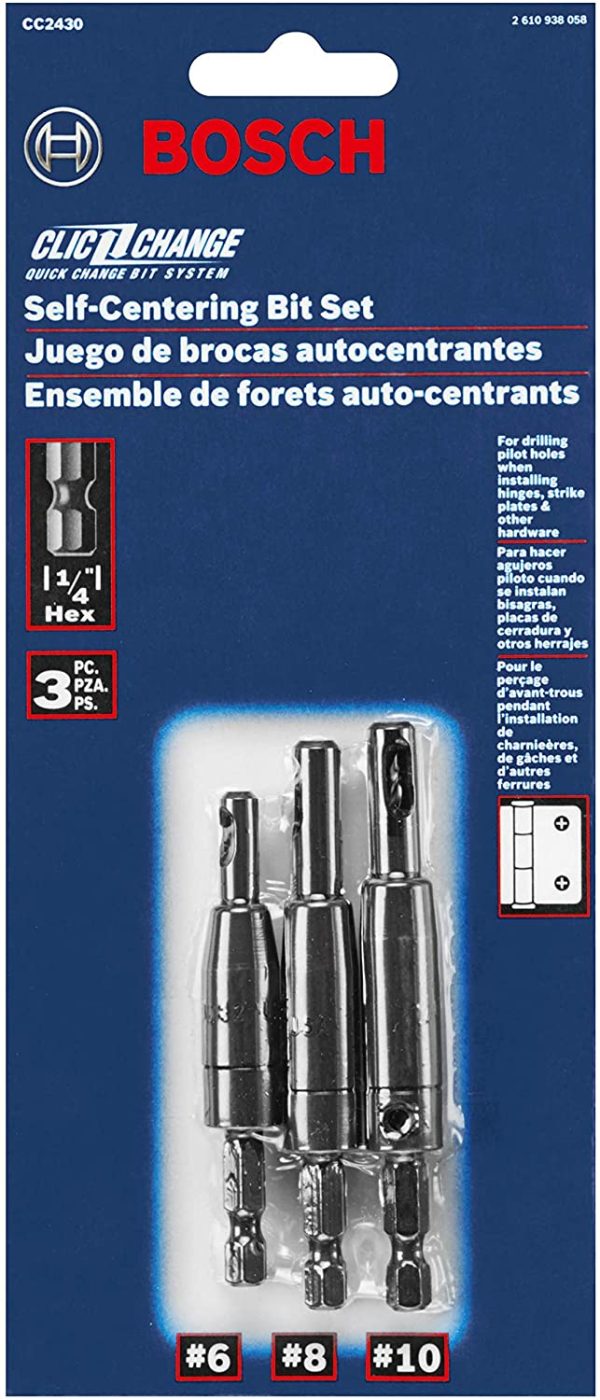 CC2430 Clic-Change 3-Piece No. 6, No. 8, and No. 10 Self-Centering Bit Assortment - Image 5