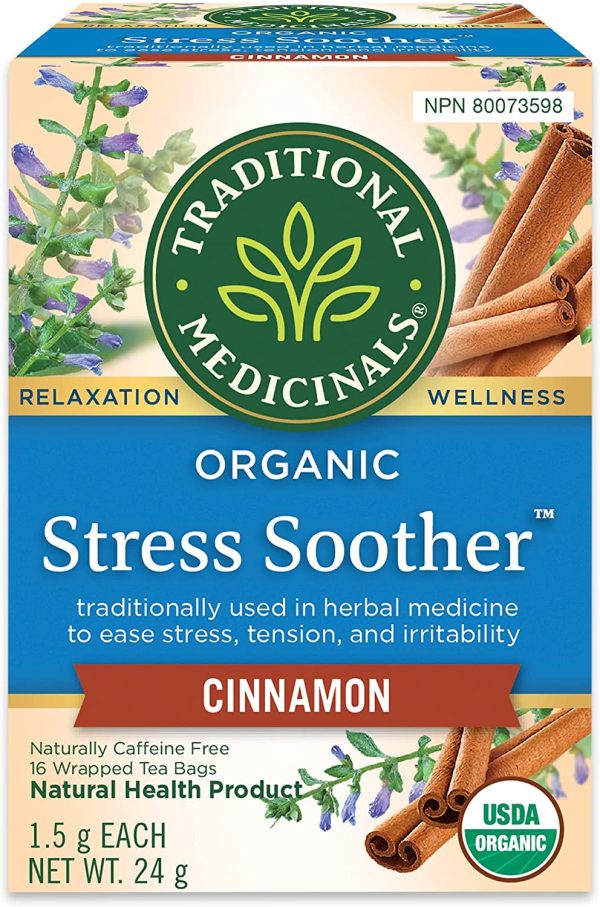 Traditional Medicinals  Stress Soother Herbal Tea, 16 Bags (Pack of 1) - Image 2