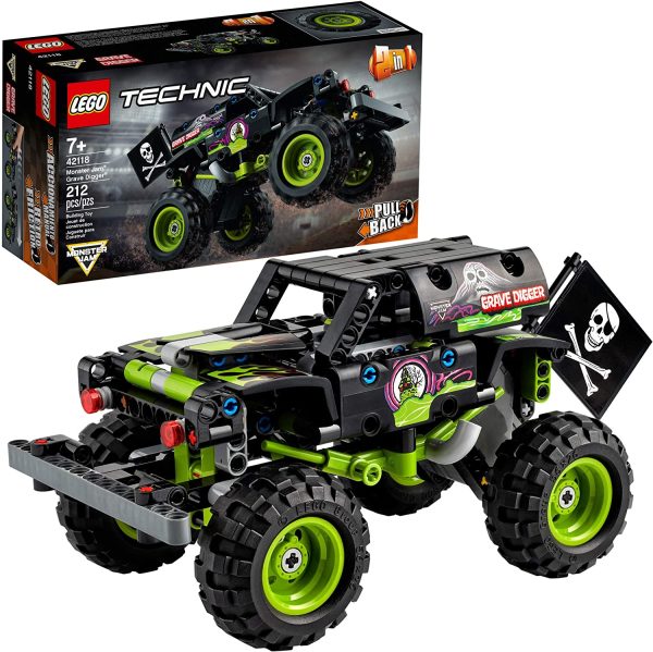 LEGO Technic Monster Jam Grave Digger 42118 Model Building Kit for Boys and Girls Who Love Monster Truck Toys, New 2021 (212 Pieces) - Image 6