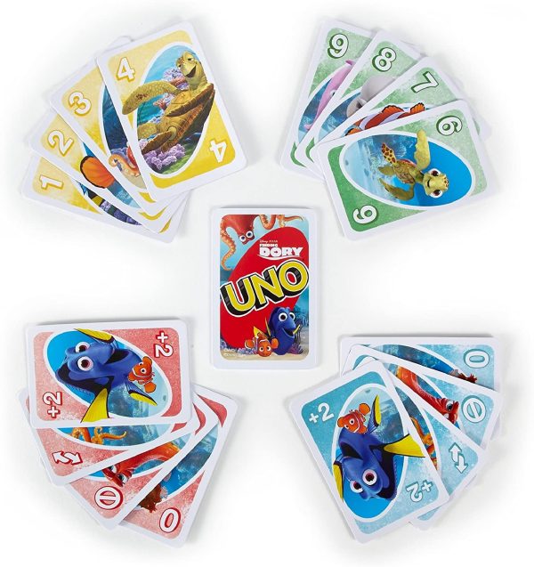 Mattel UNO: Finding Dory - Card Game, 2-10 Players, 7+ - Image 7