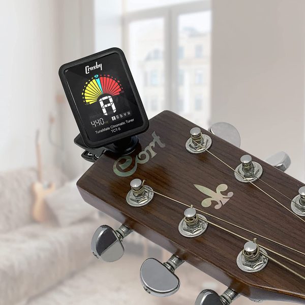 Crosby TuneMate Electronic Clip On Chromatic Tuner for Guitar, Bass, Violin, Ukulele, Banjo and Other Stringed Instruments - Image 4