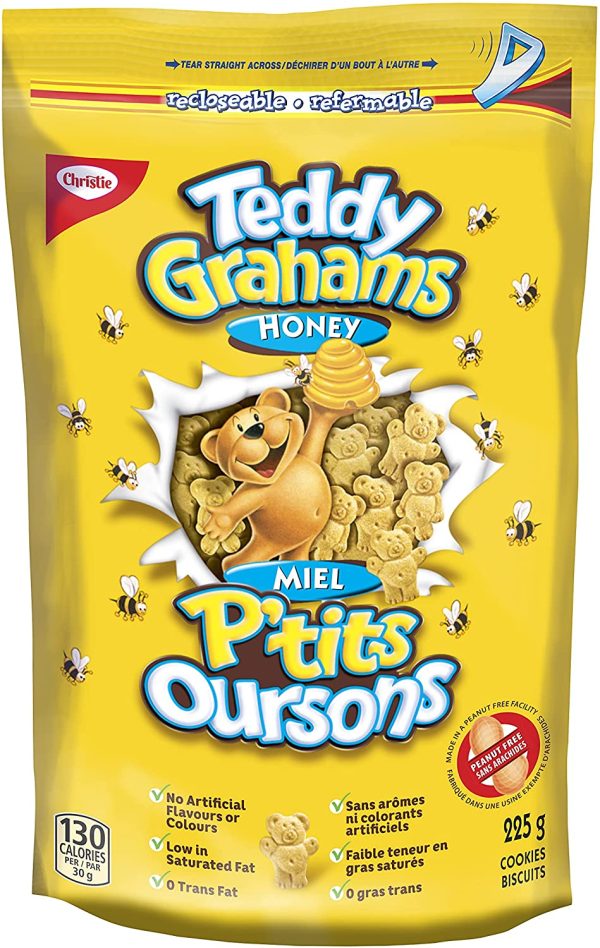 Teddy Graham Honey Mini Cookies, 225g - Image 2