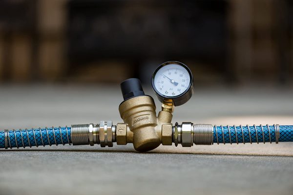 40058 Adjustable Brass Water Pressure Regulator - Helps Prevent Damage to Appliances and Plumbing Fixtures from High Water Pressure, Great for RVs and Boats - Image 2