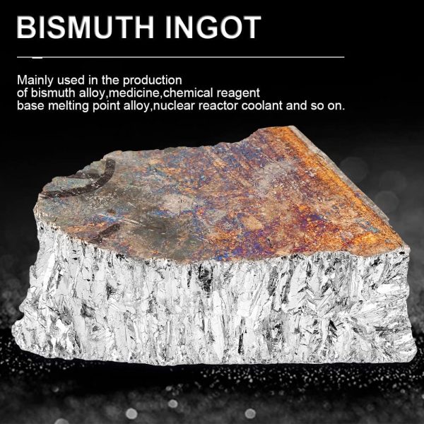 1000g Bismuth Metal Ingot Chunk 99.99% Pure Crystal Geodes for Making Crystals/Fishing Lures - Image 3