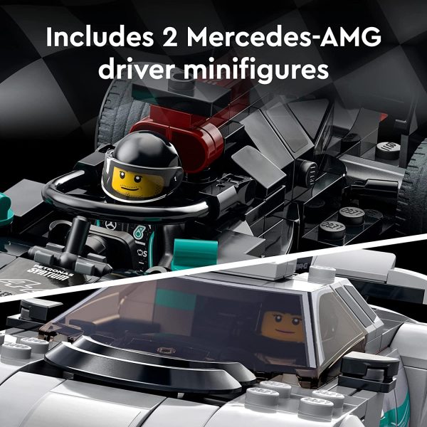 LEGO Speed Champions Mercedes-AMG F1 W12 E Performance & Mercedes-AMG Project One 76909 Building Kit; for Ages 9+ (564 Pieces)