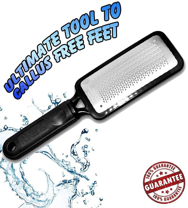 Colossal foot rasp foot file and Callus remover. Best Foot care pedicure metal surface tool to remove hard skin. Can be Used on both wet and dry feet, Surgical grade stainless steel file. - Image 3