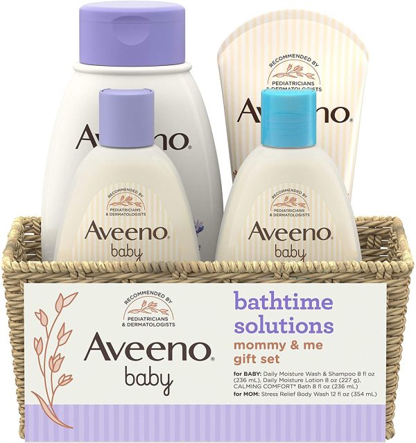 Aveeno Baby Daily Bath Time Solutions Gift Set To Prevent Dry Skin