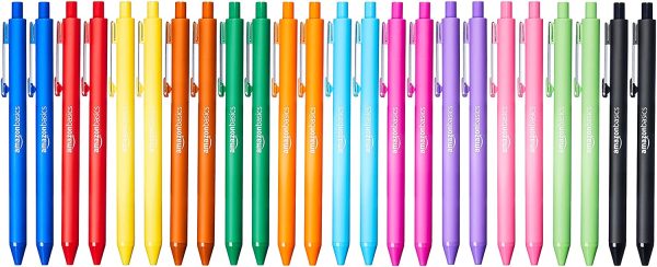 Retractable Ballpoint Pen - Assorted Colors - 24-Pack - Image 2