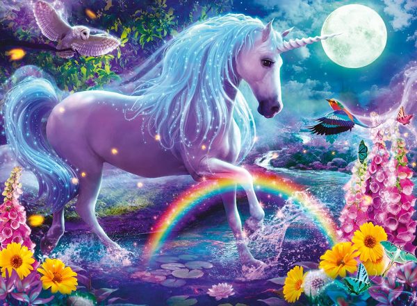 Ravensburger Glitter Unicorn 100 Piece Puzzles for Kids, Every Piece is Unique, Pieces Fit Together Perfectly - Image 3