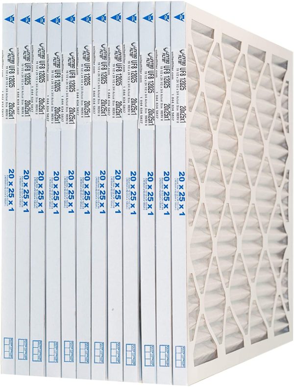 20x25x1 Furnace Filter - Best Pricing - Made in Canada - Case of 12