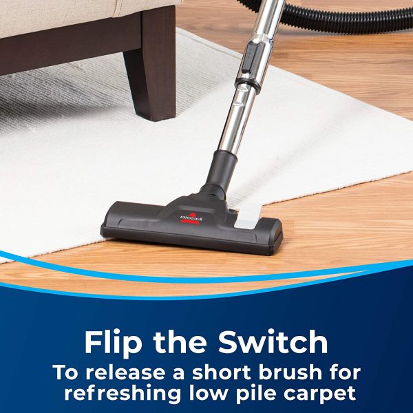 Bissell - Canister Vacuum Cleaner - Zing Bagless - Lightweight Compact - Straight Suction - Hard Floor and Low-Pile Carpet | 21565 - Image 2