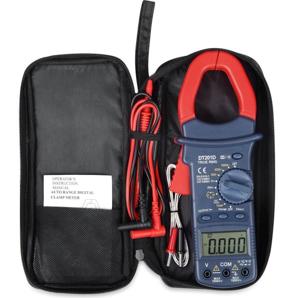 AstroAI Digital Clamp Meter Multimeter Voltage Tester 6000 Counts with Auto Ranging; Measures Volt Meter, AC Current, Resistance, Continuity; Tests Diodes, Red/Black, Gift for Man - Image 2