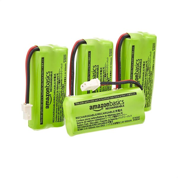 Cordless Phone Replacement Battery Pack - BT183342, BT283342, BT166342, BT266342, BT162342, BT262342 - 4-Pack