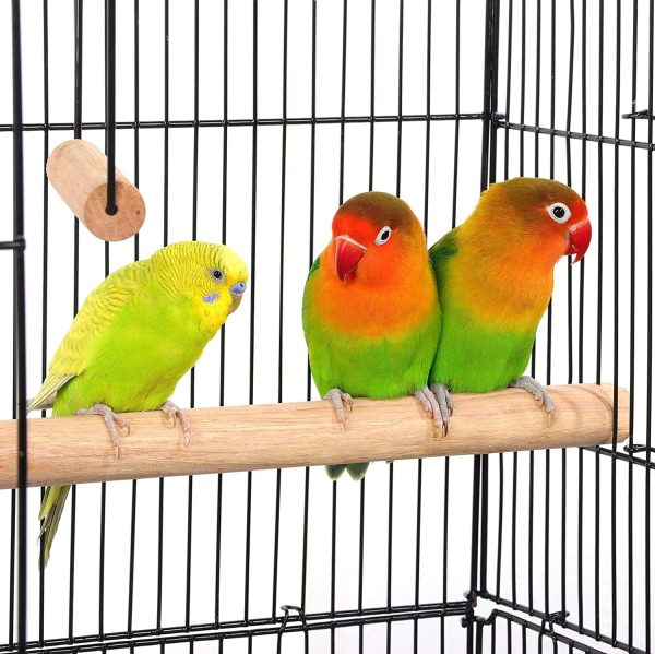 Yaheetech Play Open Top Bird Cage for Cockatiel Quaker Parrot Sun Parakeet Green Cheek Conure Finch Budgie Lovebird Parrotlet Canary Pet Bird Cage with Stand, Black - Image 5