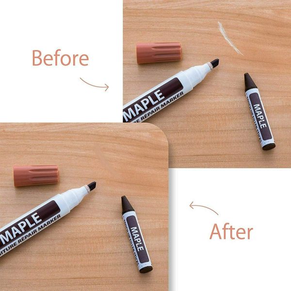 Total Furniture Repair System - 12Pc Scratch Restore & Repair Touch-Up Marker Kit - Image 6