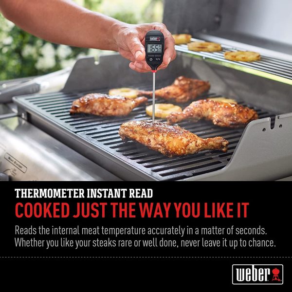 Weber Instant Read Thermometer, for Grilling, Oven, BBQing, Cooking (6750) - Image 3