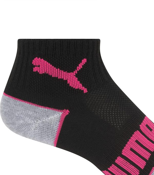 Puma Women's 6-Pack Non-Terry Quarter Socks - Image 6