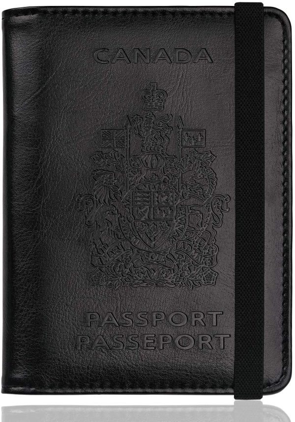 WALNEW RFID Blocking Passport Holder Wallet Cover Case - Image 6