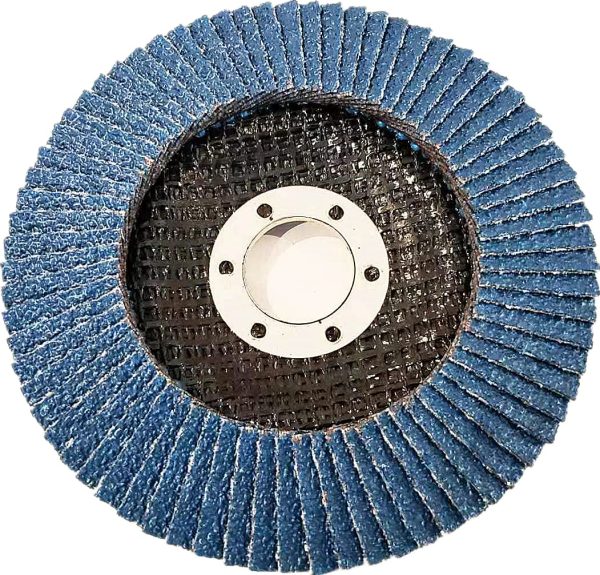 10PACK - 4 1/2" x 7/8" Zirconia Standard Density Flap Discs 40# Grit, Angle Grinder Sanding Discs, Grinding Wheels for Stainless Steel/Metal (115mmx22mm) - Image 3