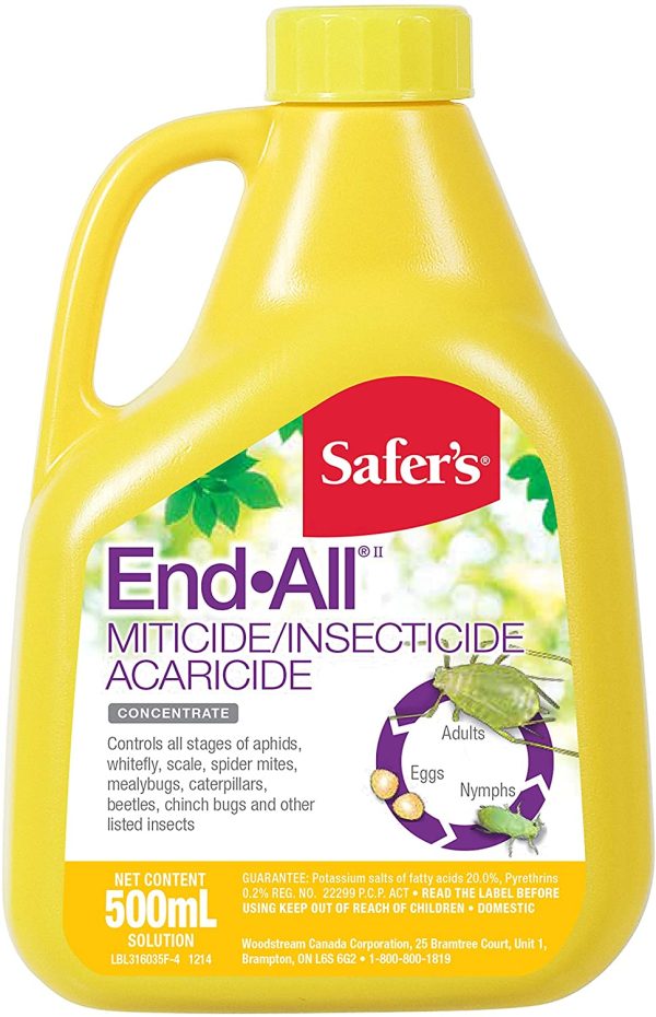 Safer's 31-6035CAN End-All Miticide/Insecticide/Aracicide 500ml Concentrate - Image 2