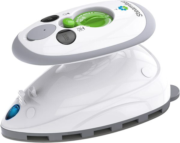 SF-717 Mini Steam Iron with Dual Voltage, Travel Bag, Non-Stick Soleplate, Anti-Slip Handle, Rapid Heating, 420W Power, White - Image 7