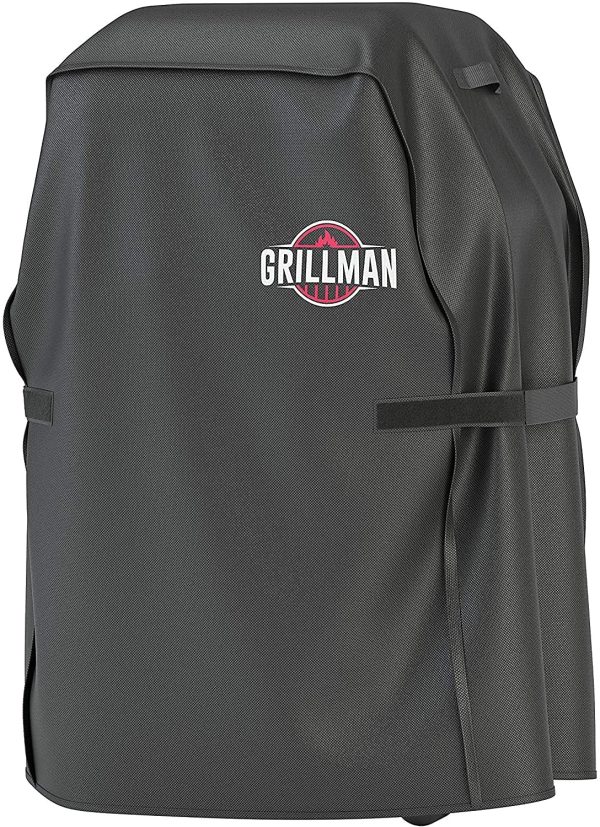 Grillman Premium BBQ Grill Cover, Heavy-Duty Gas Grill Cover for Weber Spirit, Weber Genesis, Char Broil etc. Rip-Proof & Waterproof (30" L x 26" W x 43" H, Black) - Image 4