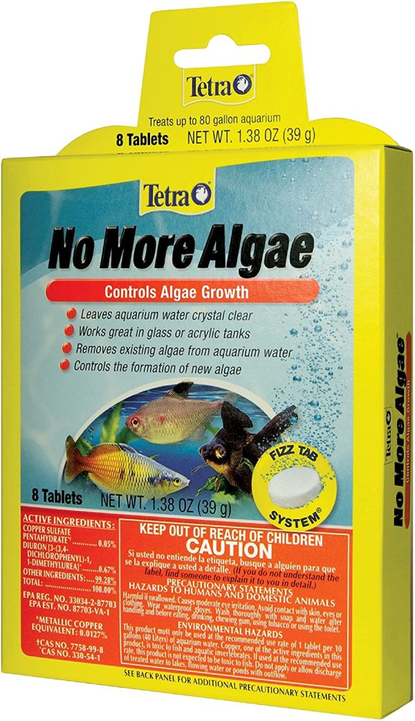 Tetra No More Algae Tablets 8 Count, Controls Algae in Aquariums