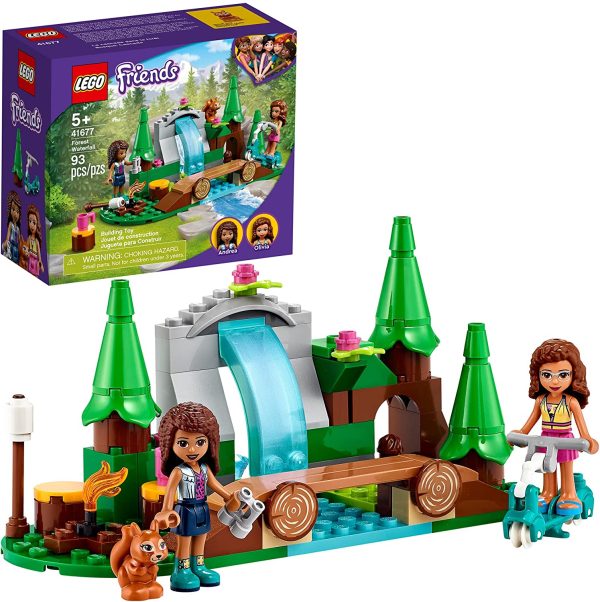 LEGO Friends Forest Waterfall 41677 Building Kit; Includes a Squirrel Toy; Ideal Gift for Kids Who Love Nature Toys; New 2021 (93 Pieces)