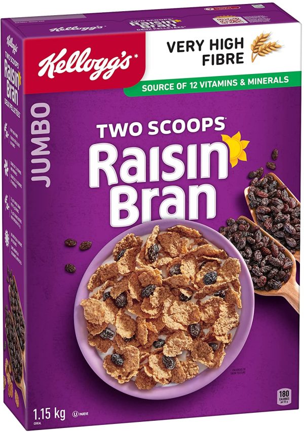 Kellogg's Two Scoops Raisin Bran Cereal, 1150g - Image 6