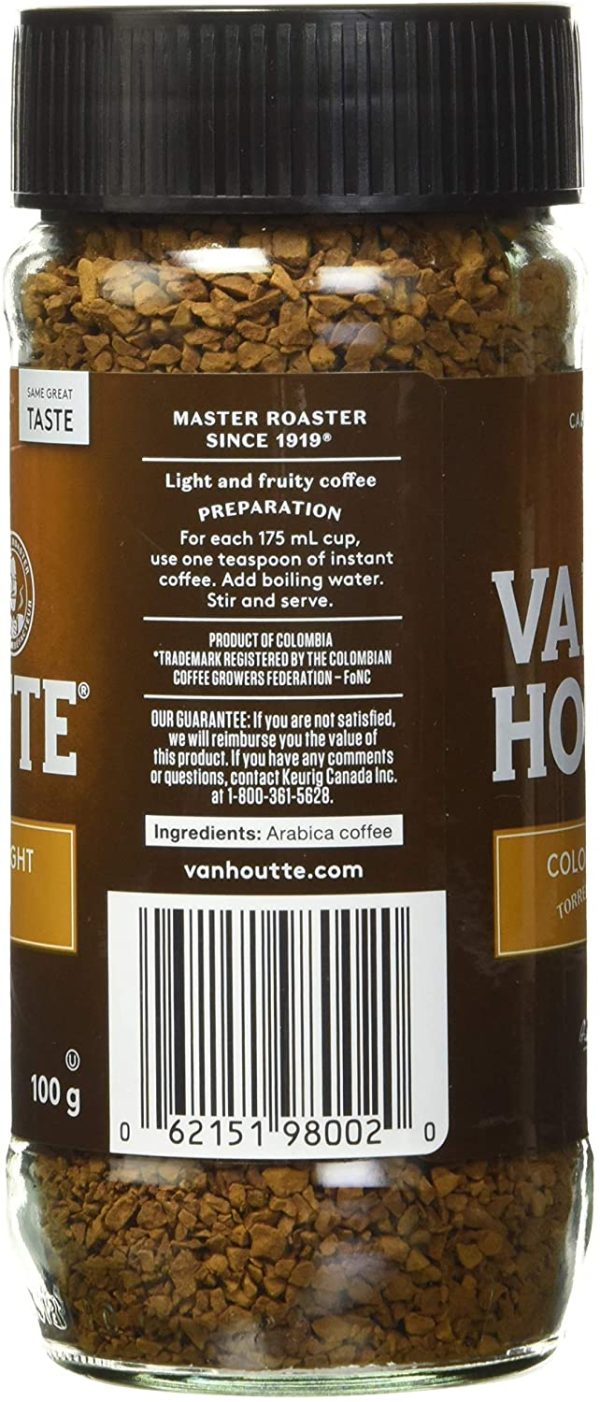 Van Houtte Colombian Light Instant Coffee, 100g