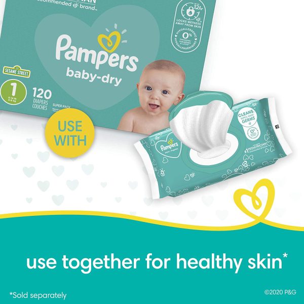 Pampers Baby Wipes, Complete Clean Fragrance Free, 15X Pop Top, Hypoallergenic and Dermatologist-Tested, 1200 Count, Packaging May Vary - Image 7