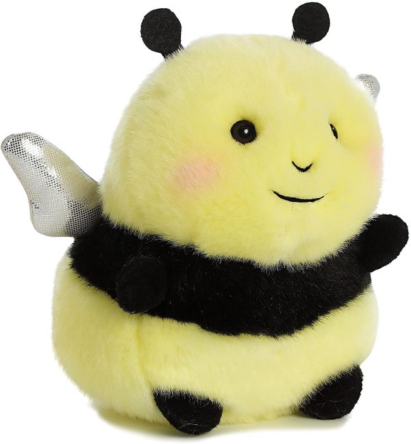 Aurora Bee Happy Rolly Pet Plush Stuffed Animal 5" - Image 4