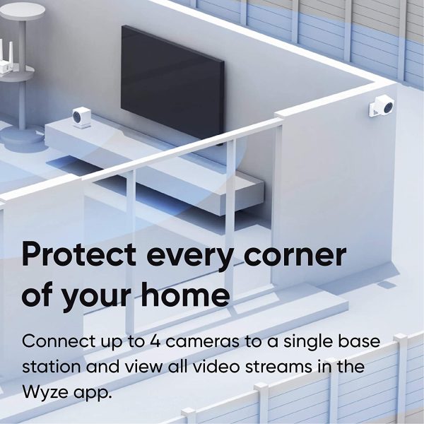 WYZE Cam Outdoor Add-on Camera, 1080p HD Indoor/Outdoor Wire-Free Smart Home Camera with Night Vision, 2-Way Audio, Works with Alexa & Google Assistant (Base Station Required) - Image 6