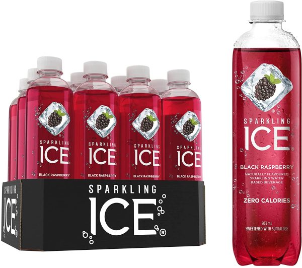 Sparkling Ice Black Raspberry Flavoured Sparkling Water with Zero Sugar and Zero Calories. Sparkling Ice Drinks are Packed with Fun and Fruity Flavours for Everyone to Enjoy. (12 Pack) - Image 4