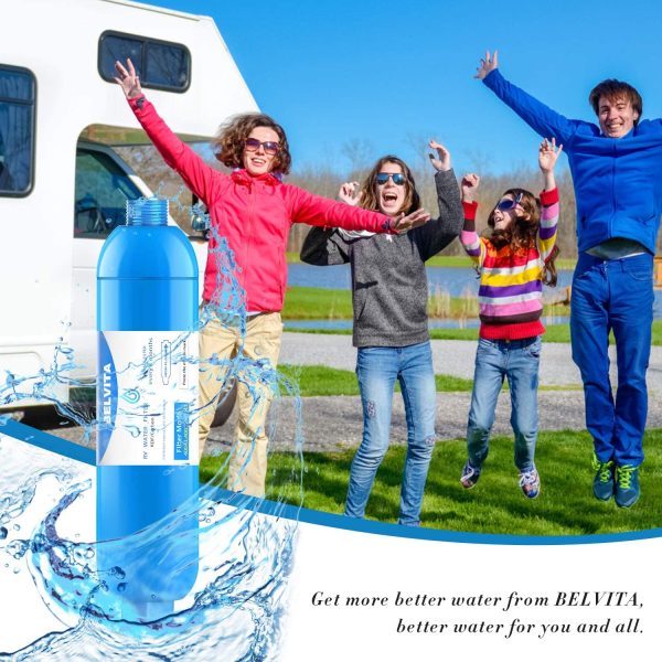 BELVITA RV Inline Marine Water Filter, Reduces Chlorine, Bad Taste&Odor for RVs,NSF Certified with Flexible Hose Protector (Pack of 2) - Image 6