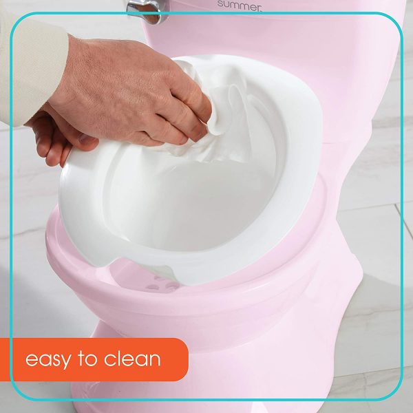 Summer Infant My Size Potty with Transition Ring & Storage, Pink - Image 5