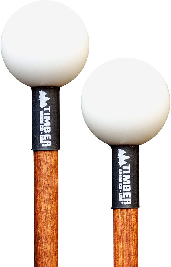 Timber Drum Co. T2HP, MADE IN U.S.A. Pair of Hard Polymer Mallets for Energy Chime, Xylophone, Wood Block, and Bells - Image 7