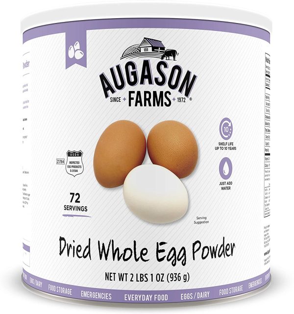 Augason Farms Dried Whole Egg Product 2 lbs 1 oz No. 10 Can (5-90161) - Image 8