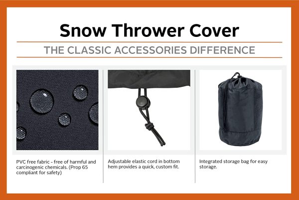 Classic Accessories 52-003-040105-00 Two-Stage Snow Thrower Cover - Image 7