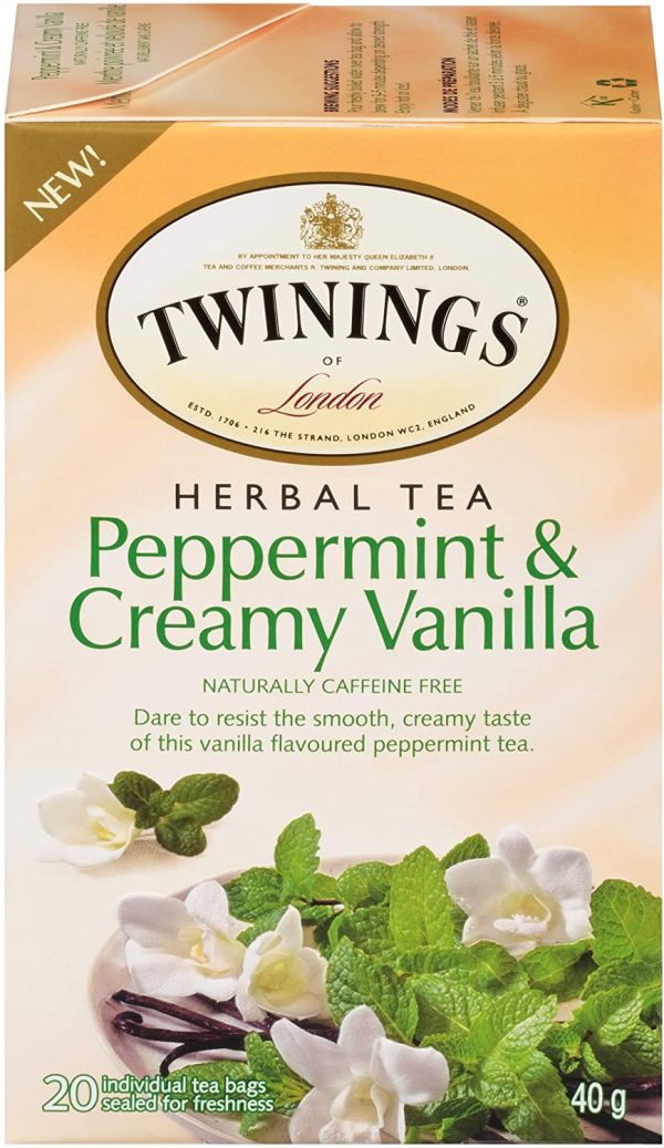 of London Peppermint and Creamy Vanilla Herbal Tea Bags, 20 Count - Image 4